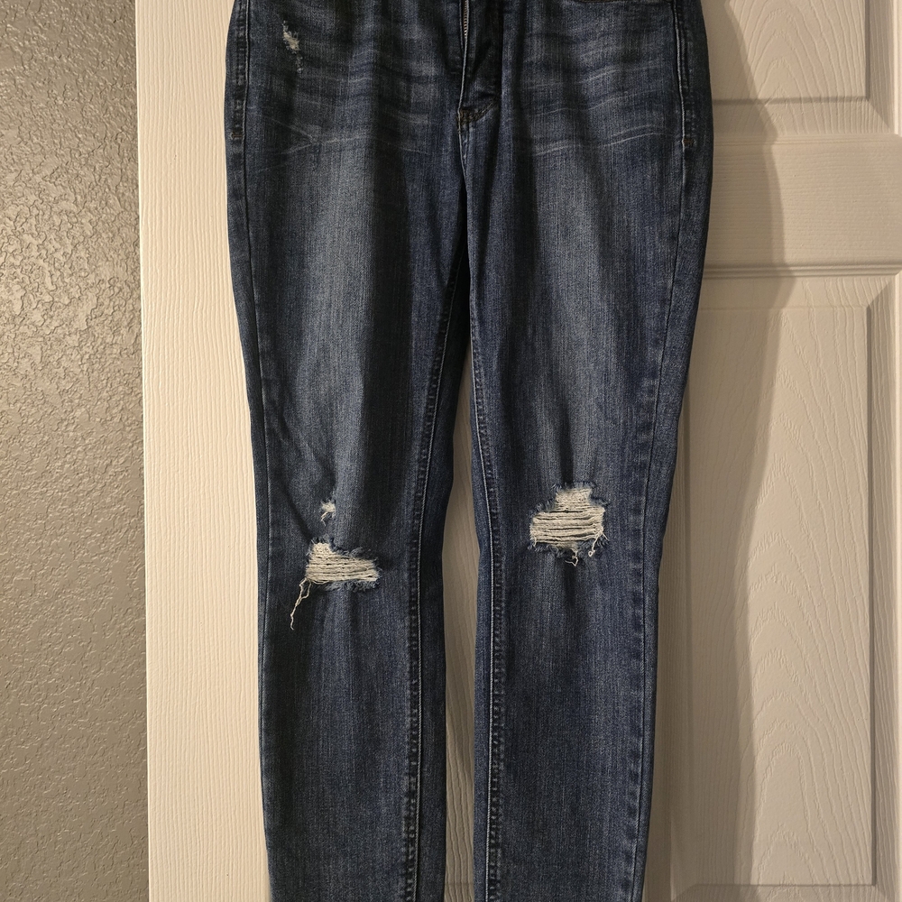 Judy Blue Medium Wash Distressed Skinny Jeans